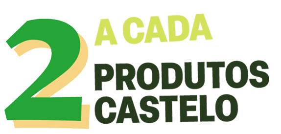 A cada 2 produtos Castelo